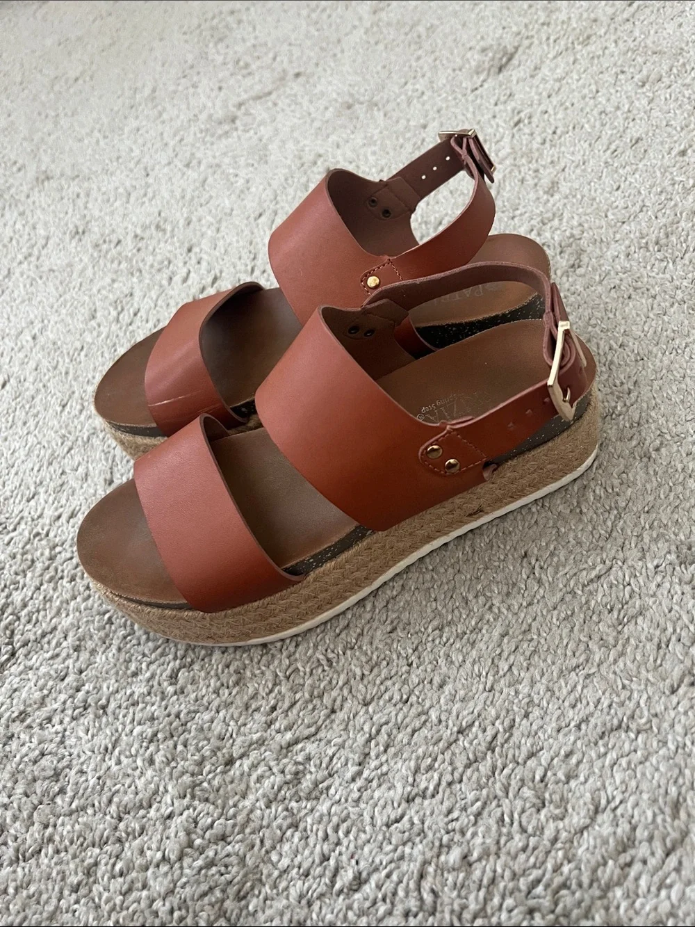 Women’s Brown Platform Espadrille Sandals